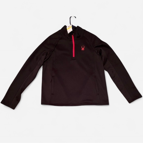 Spyder Other - ❇️NWT❇️ Men’s Black Spyder Sweater (Size M) partial zip-up